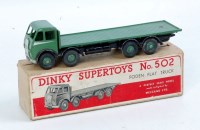Lot 2089 - Dinky Toys, 502, Foden Flat Truck, 1st type...