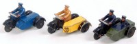 Lot 2010 - Dinky Toy motorcycle group to include; No.270...