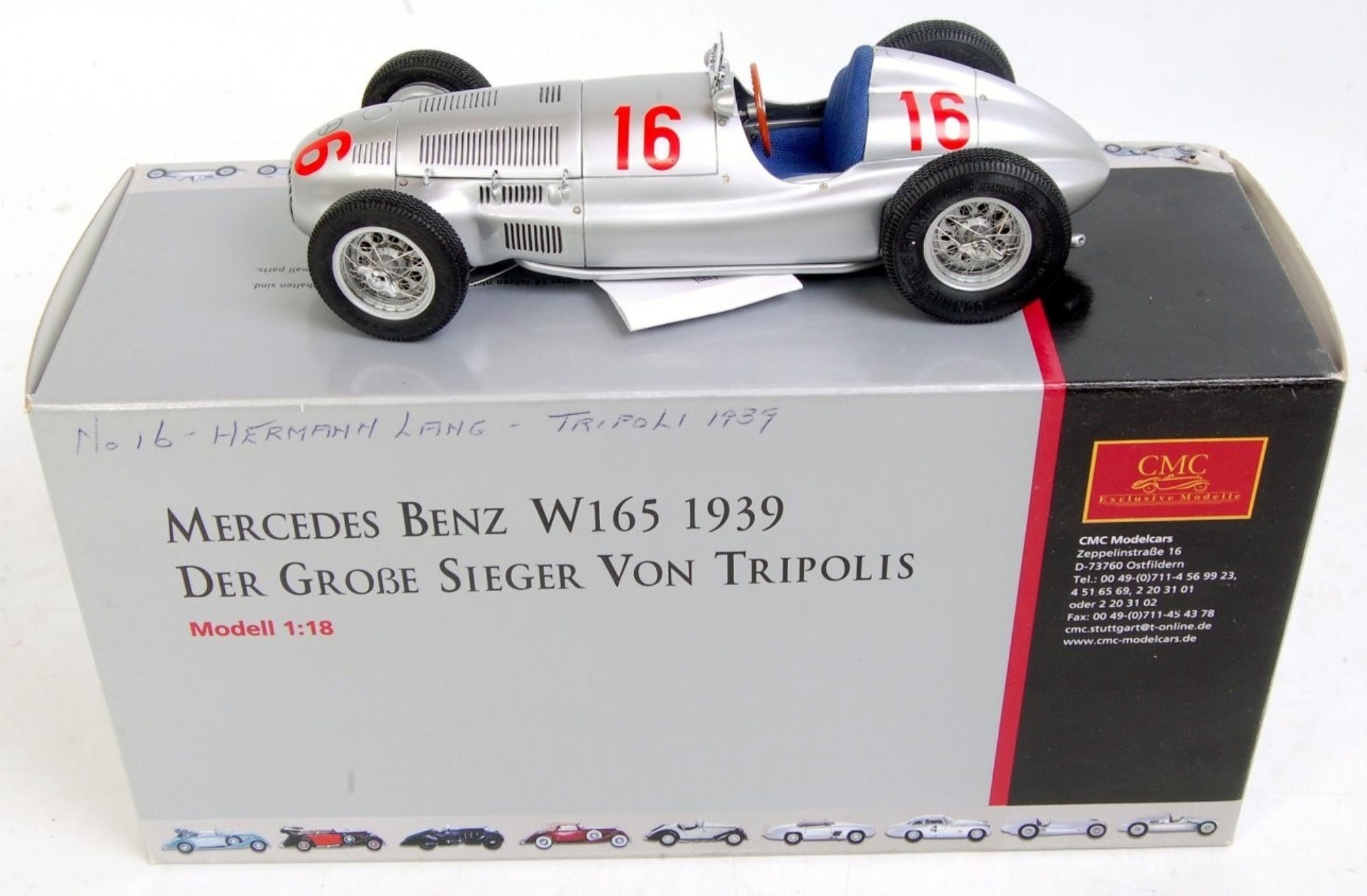 1/18 CMC MB W165 1939 CMC 1:18 W165 of Hermann Detailed