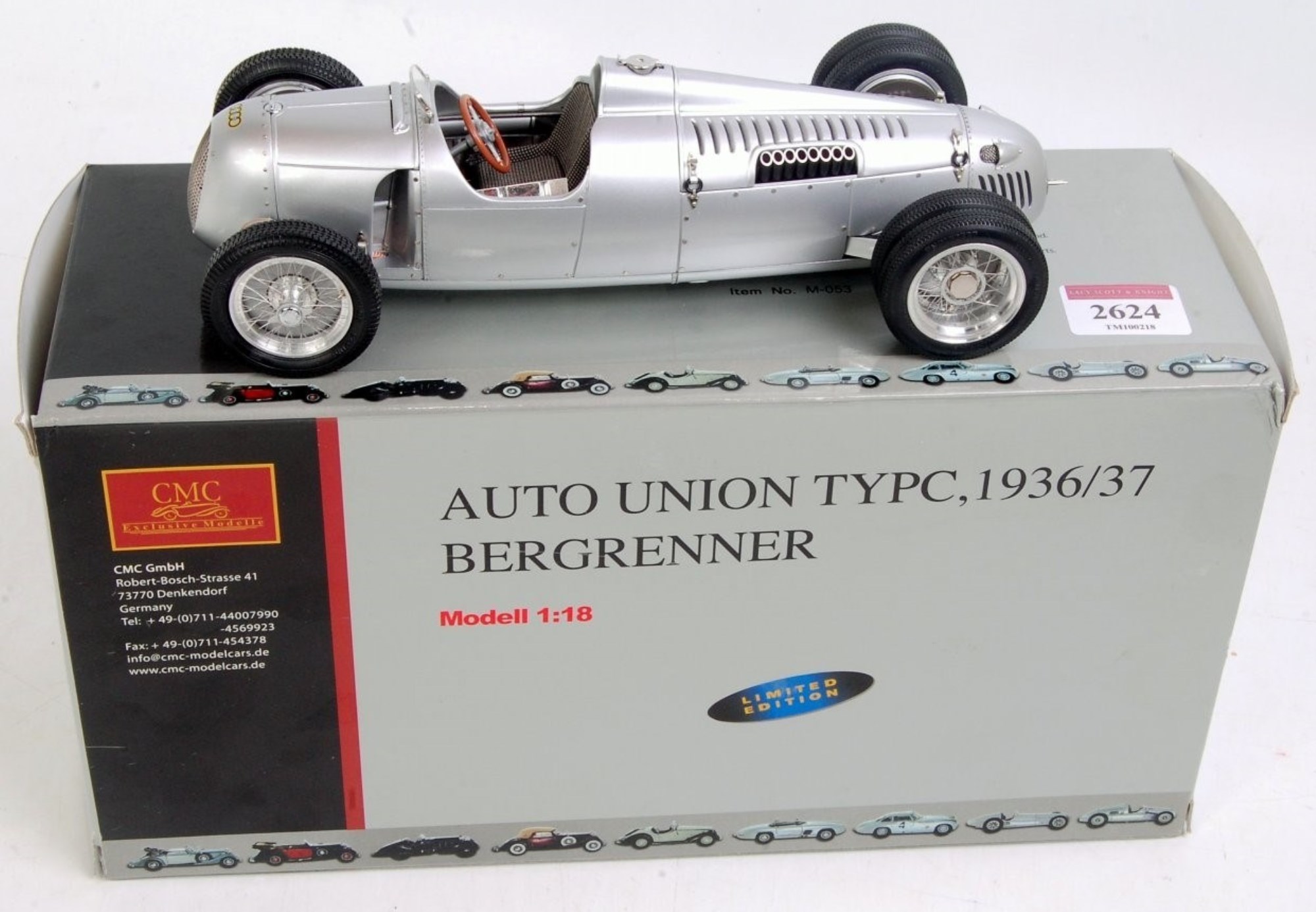 ミニカー CMC 1/18 Auto Union Typ C BERGRENNER Amazon.com: CMC Auto Union Type C #18 Bernd Rosemeyer Eifel Race