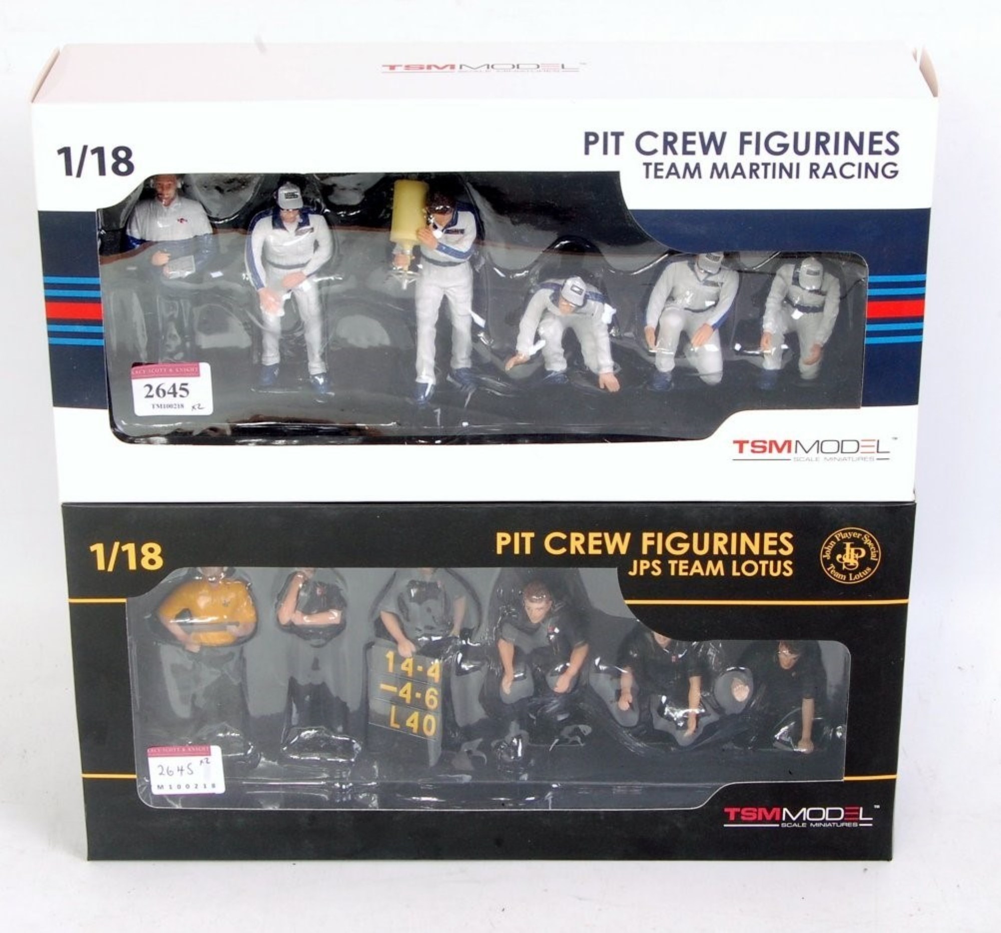 Lot 2645 - TSM Models, 1/18th scale Pit Crew Boxed