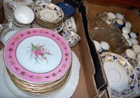 Lot 64 - Two boxes of mixed 19th century tea and dinner...