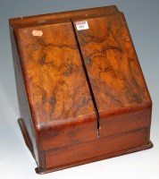 Lot 104 - A Victorian figured walnut table-top double...