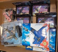 Lot 126 - A box of modern issue Corgi aircraft toys to...