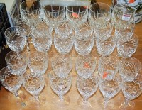 Lot 131 - A collection of cut crystal glasswares, to...