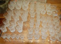 Lot 136 - A suite of cut crystal glasswares to include;...