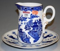 Lot 180 - A Royal Worcester blue & white single handled...