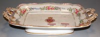 Lot 188 - A Victorian porcelain plate having central...