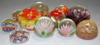 Lot 190 - A collection of small glass paperweights