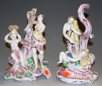 Lot 197 - A pair of 19th century Continental glazed...