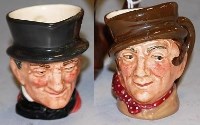 Lot 204 - A Royal Doulton miniature character jug of...
