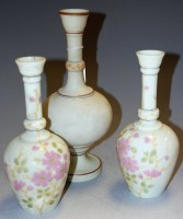 Lot 212 - An early 20th century milk glass and floral...