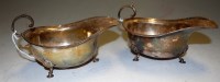Lot 243 - A pair of early 20th century silver sauce...