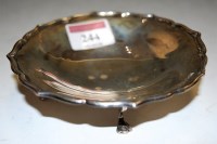 Lot 244 - An early 20th century silver sweetmeat dish...