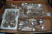 Lot 260 - A box of Ratstail silver plated cutlery