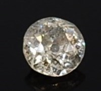 Lot 2284 - A loose single old cut diamond, weighing...