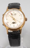 Lot 2175 - A gents Movado gold plated and stainless steel...