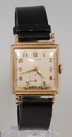 Lot 2208 - A gents Hamilton 14ct gold cased dress watch,...