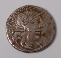 Lot 2 - Roman Republic, 122BCE, Q. Minucius Rufus, A.R....