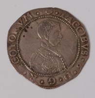 Lot 7 - Scotland, 1595 10 shilling, James VI seventh...