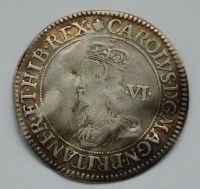 Lot 8 - England, 1631-1632 sixpence, Bristol mint,...
