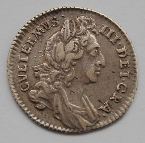 Lot 16 - England, 1697 sixpence, William III first bust,...