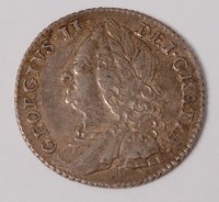 Lot 24 - Great Britain, 1757 sixpence, George II old...