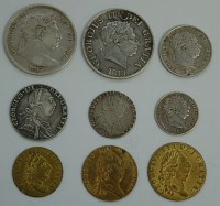 Lot 28 - Great Britain, nine George III coins and...