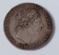 Lot 32 - Great Britain, 1818 crown LIX, George III...