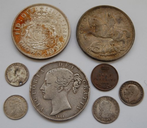 Lot 39 - Mixed lot of British and foreign coins, to...