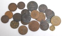 Lot 61 - Mixed lot of 18th century and later copper...