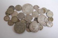 Lot 96 - Mixed lot of silver British and world coins,...