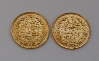 Lot 105 - Turkey, Ottoman Empire, gold 25 kurush,...