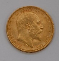 Lot 108 - Great Britain, 1903 gold full sovereign,...