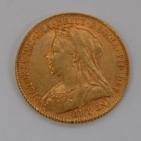 Lot 122 - Great Britain, 1900 gold full sovereign,...