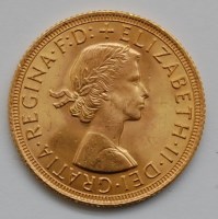 Lot 136 - Great Britain, cased 1963 gold full sovereign,...