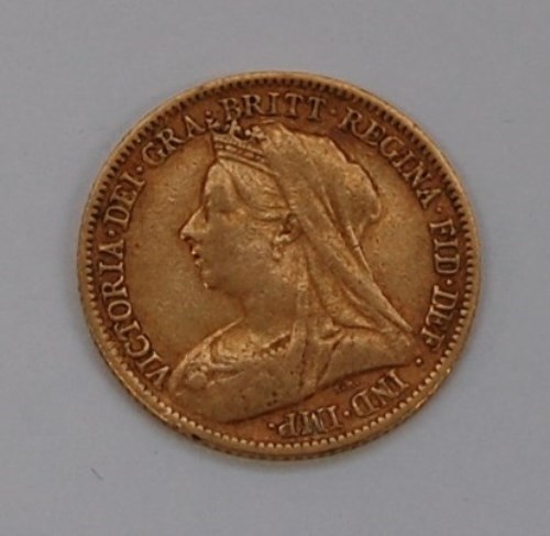 Lot 148 - Great Britain, 1901 gold half sovereign,...