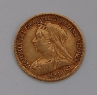 Lot 148 - Great Britain, 1901 gold half sovereign,...