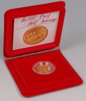 Lot 163 - Great Britain, cased 1980 gold half sovereign,...
