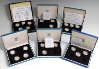 Lot 189 - Great Britain, cased Royal Mint 1984-1987...