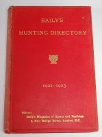 Lot 584 - Baily's Hunting Directory, 1902-1903,...