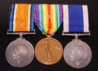 Lot 300 - A WW I British War and Victory duo, naming J....