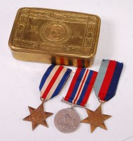 Lot 314 - A WW I Princess Mary Christmas gift tin,...