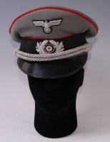 Lot 349 - A German Wehrmacht Officer's peaked cap.
