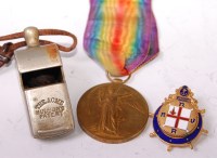 Lot 352 - A WW I Victory medal, naming 8835. PTE. H....