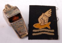 Lot 367 - A Goldfish club members cloth badge, together...