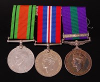 Lot 376 - A Geo. VI. group of three medals to include...