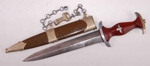 Lot 399 - A German NPEA students dagger, the 22cm double...