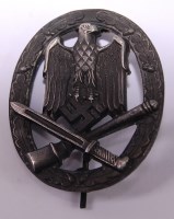 Lot 407 - A German General Assault badge, marked verso...