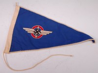 Lot 410 - A German aviation double sided pennant having...